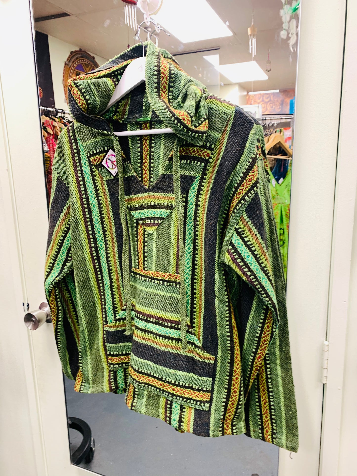 Boho handcrafted UNISEX Baja Hoodie  #017617