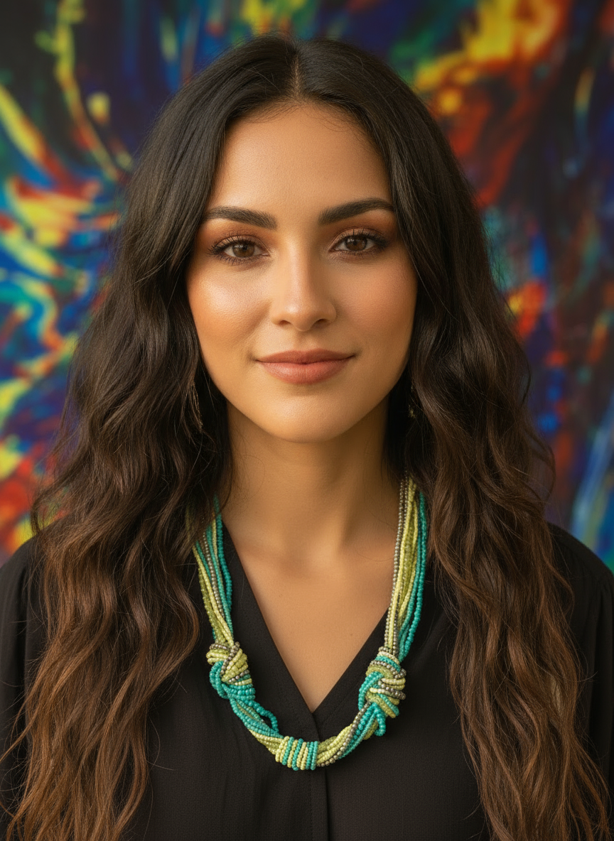 BOHEMIAN STYLE HANDCRAFTED BEADS NECKLACE #85552