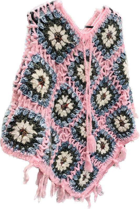 Boho handcrafted Crochet poncho #332266