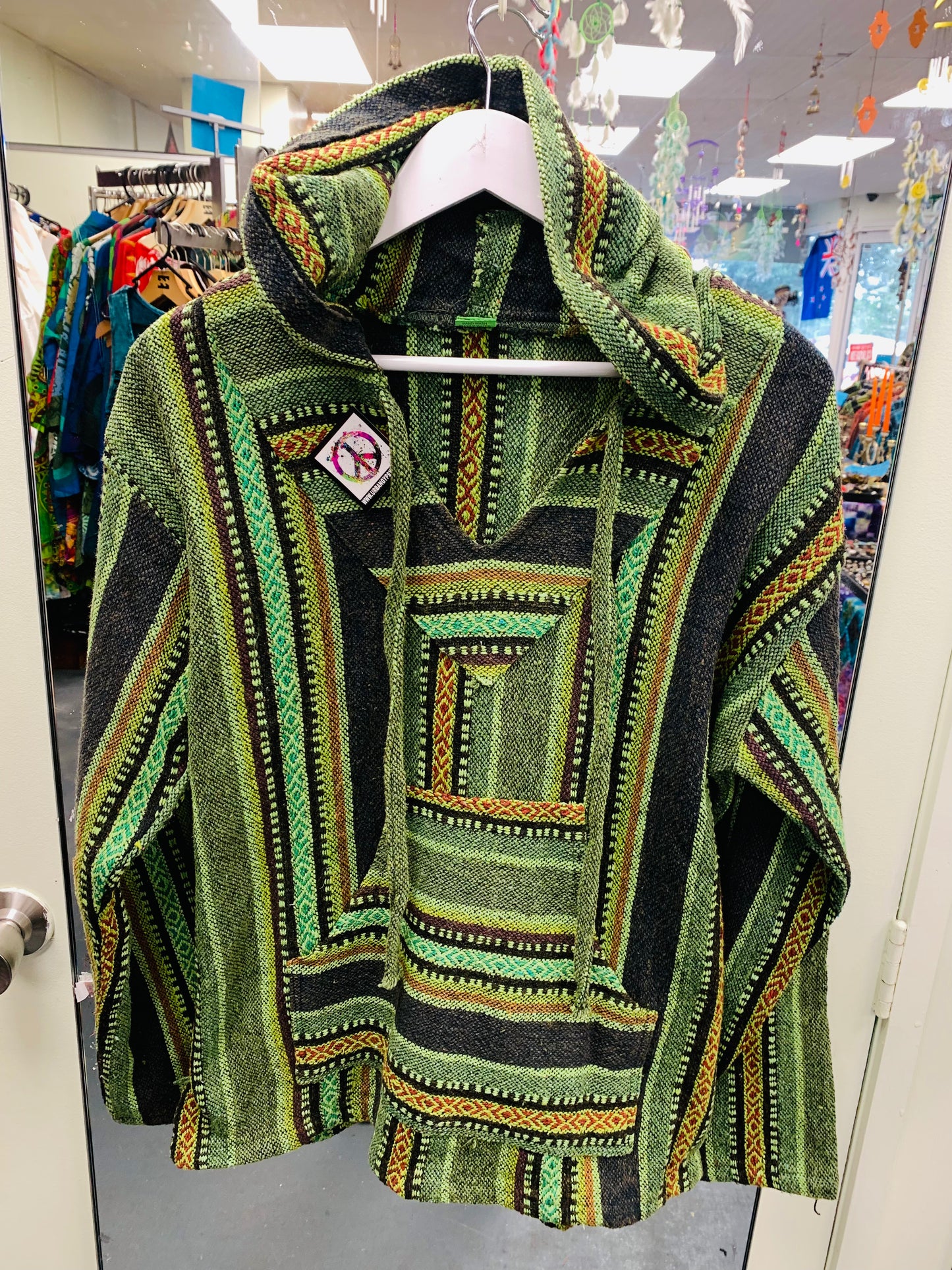 Boho handcrafted UNISEX Baja Hoodie  #017617