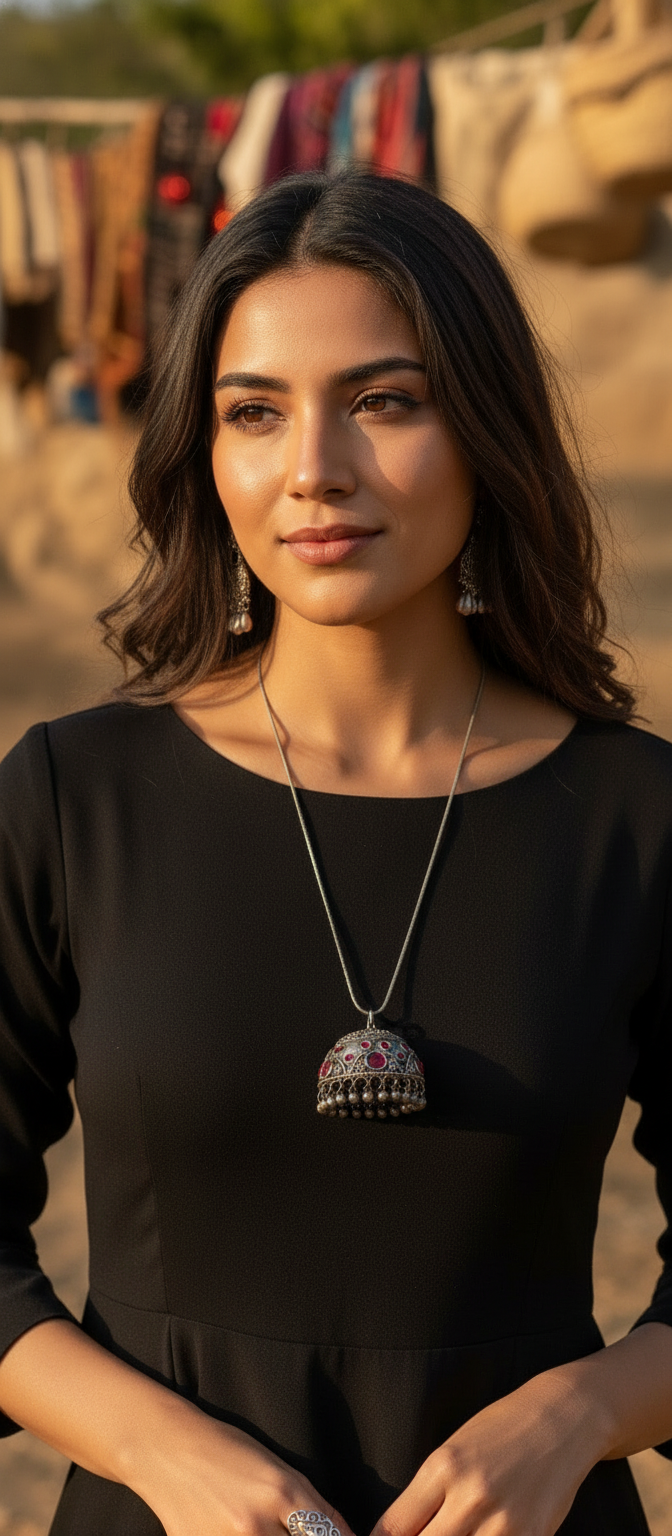 HANDCRAFTED DANGLE NECKLACE #A215