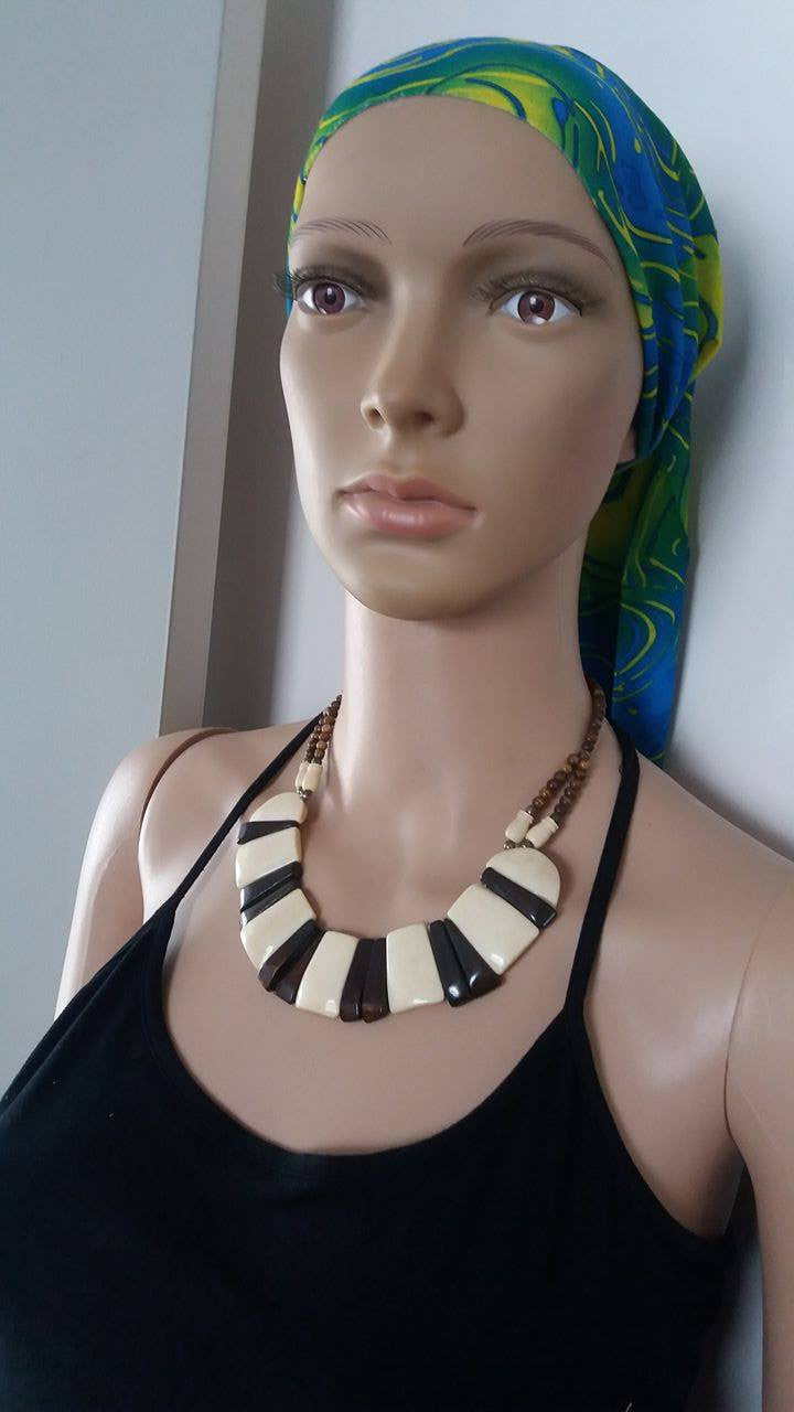 BOHEMIAN STYLE HANDCRAFTED BONE NECKPIECE