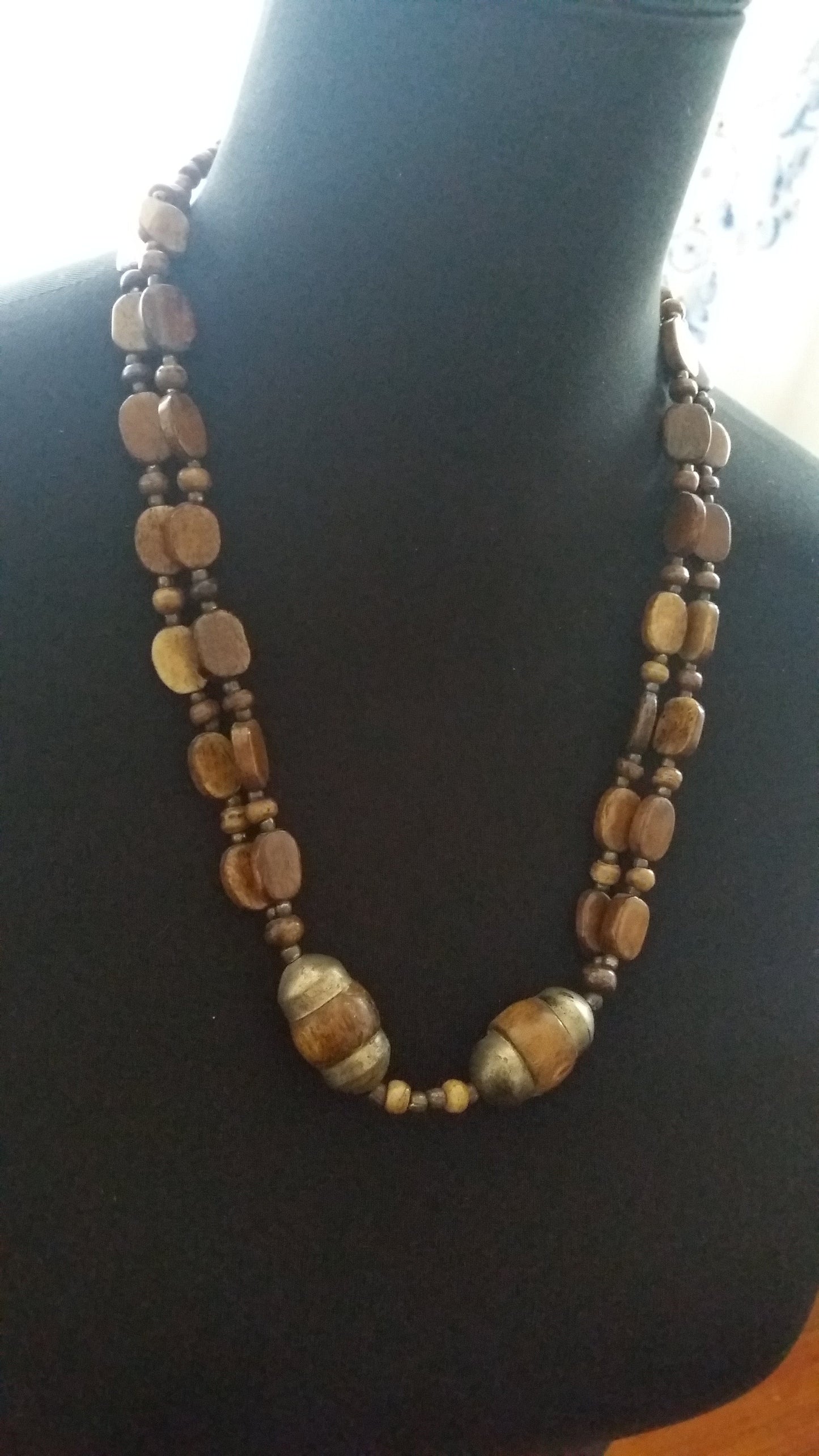 Boho style handcrafted necklace