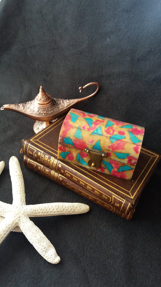 Bohemian style handcrafted treasure /chest box