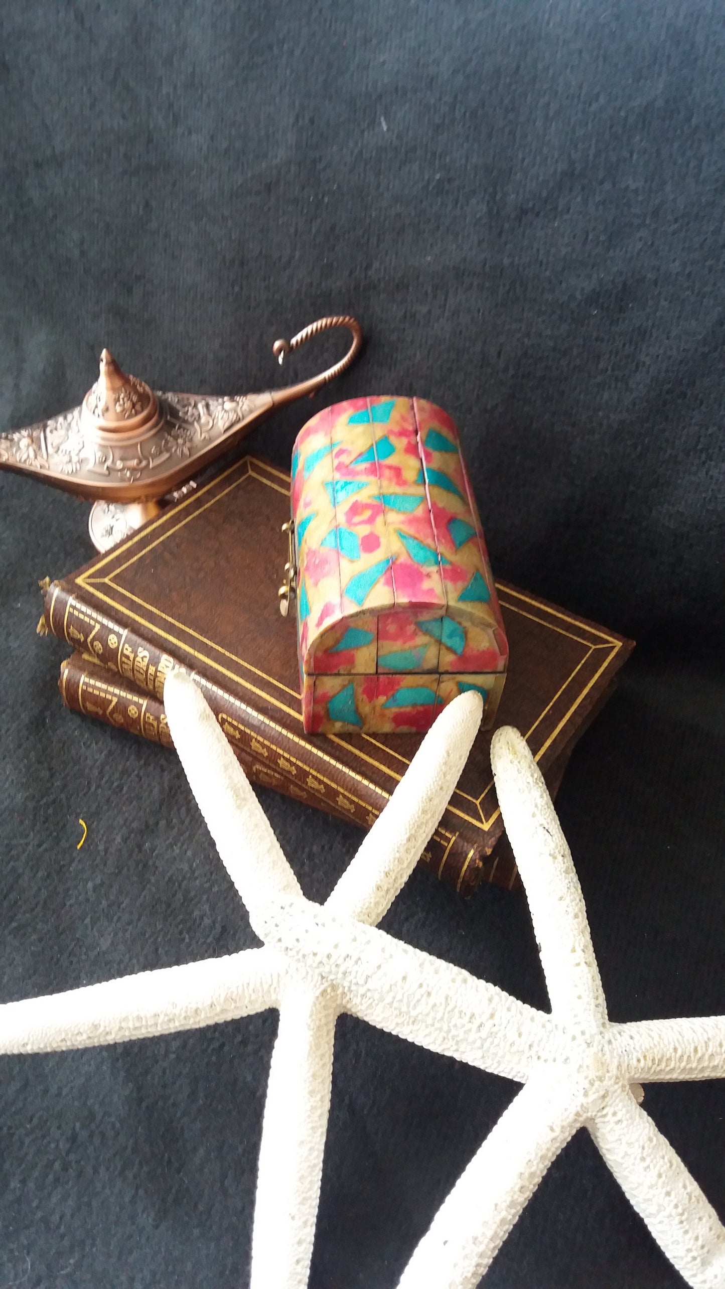 Bohemian style handcrafted treasure /chest box