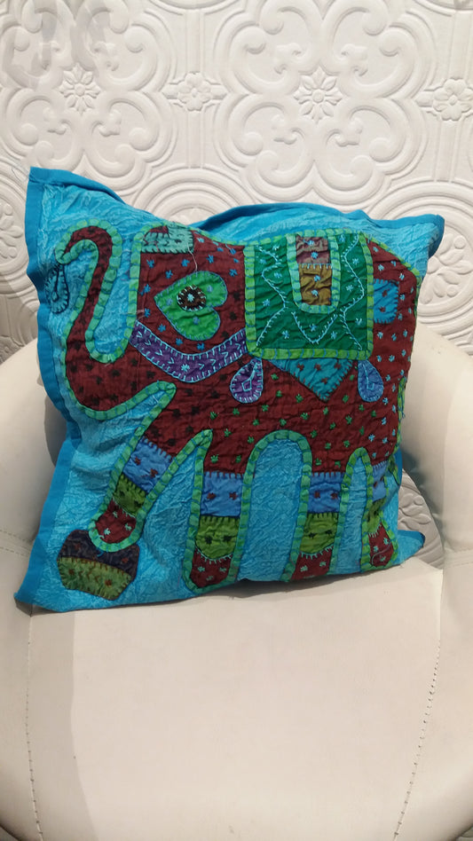 Bohemian style handcrafted ethnic Square cushion cover