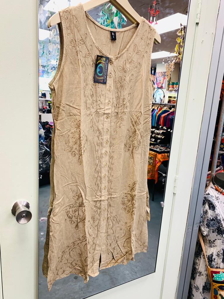Bohemian style handcrafted Cotton Tunic dress #442