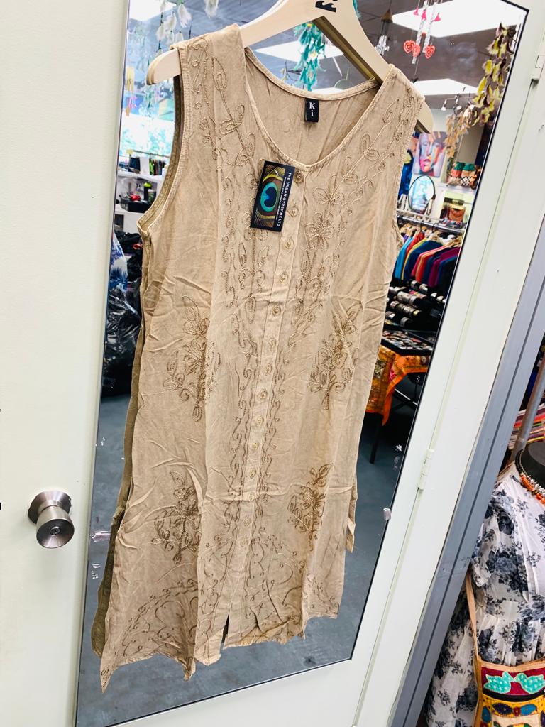 Bohemian style handcrafted Cotton Tunic dress #442