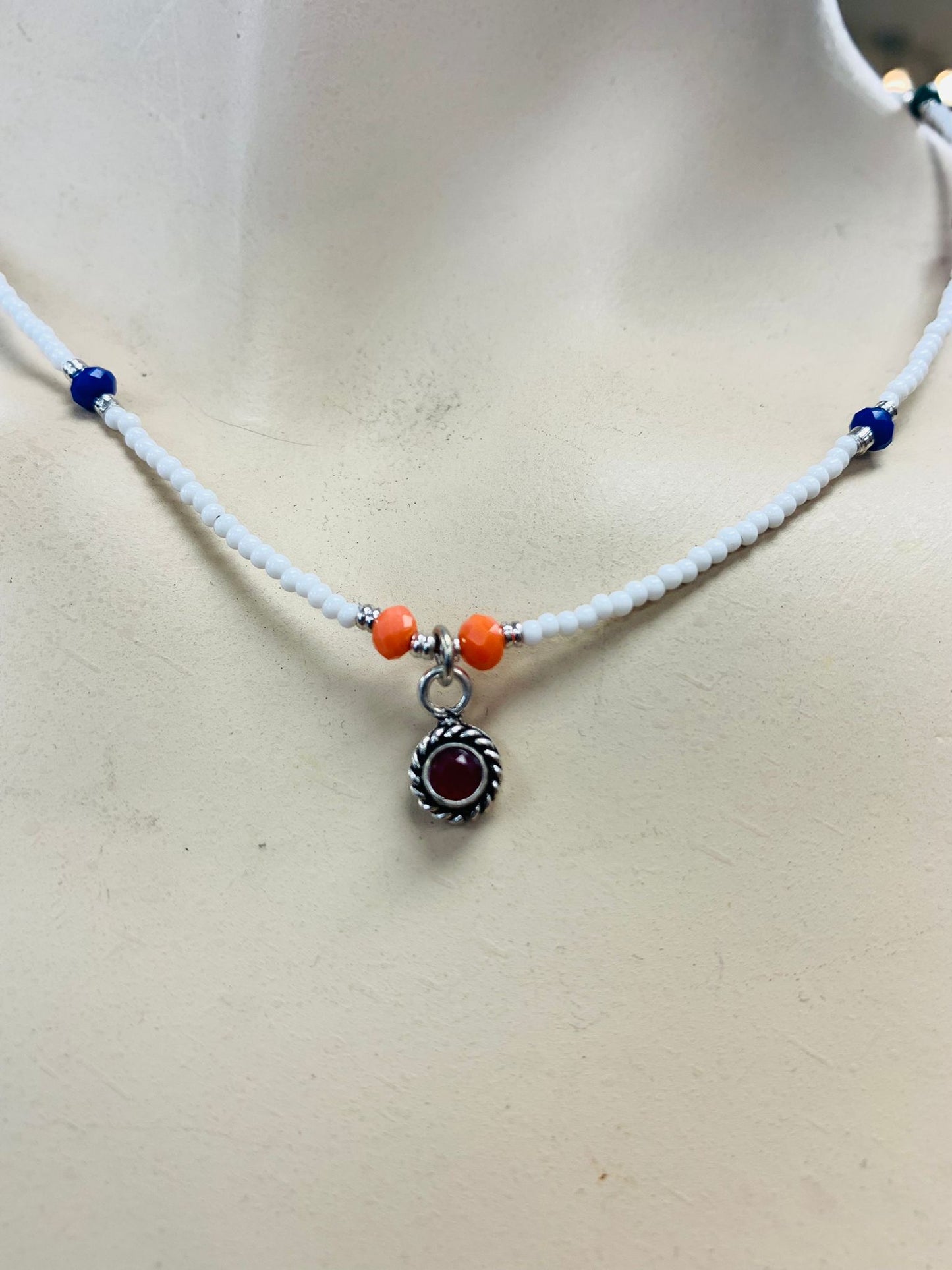 BOHEMIAN STYLE HANDCRAFTED BEADS NECKLACE # 78