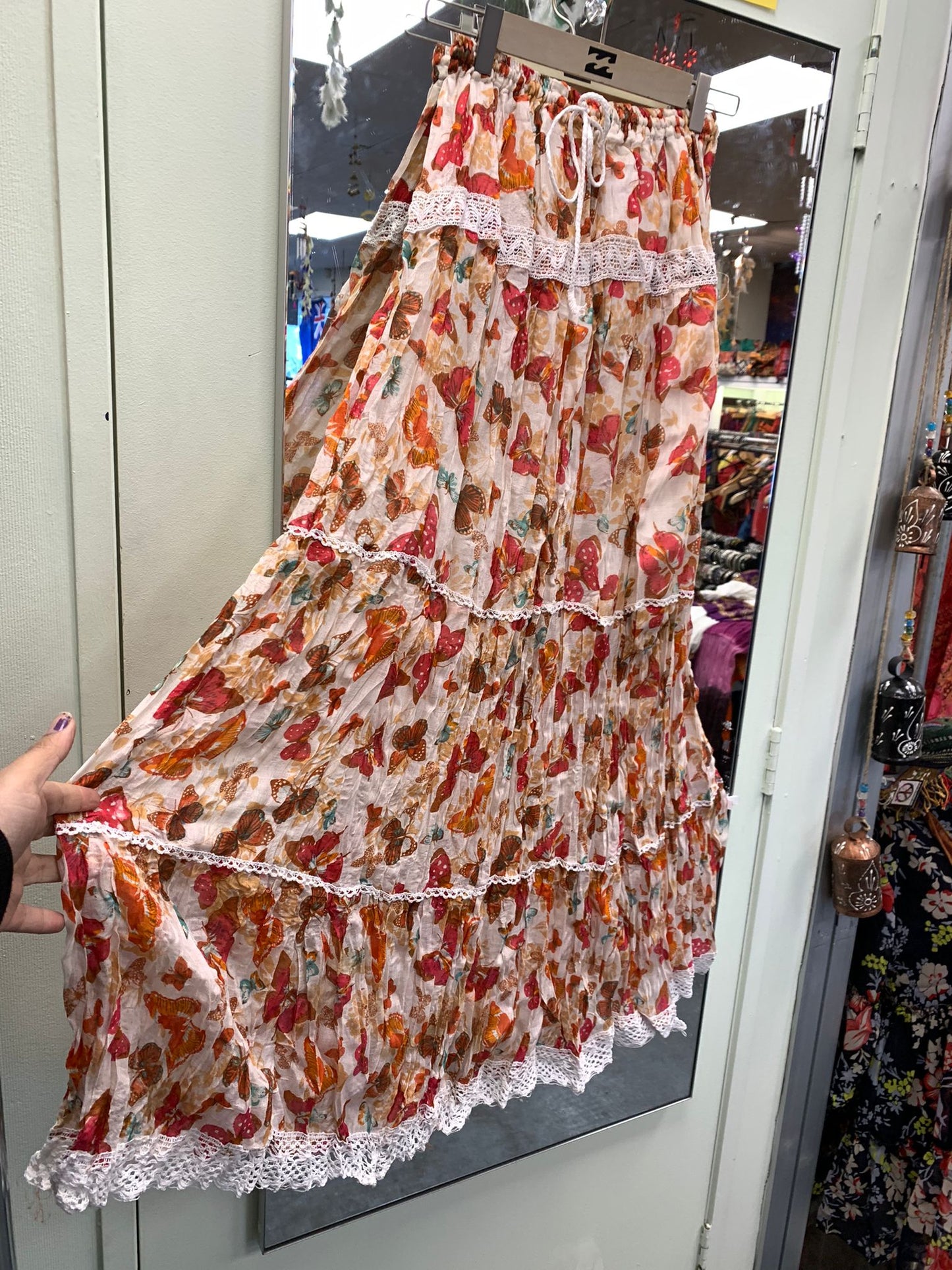 BOHEMIAN STYLE HANDCRAFTED COTTON MAXI SKIRTS #84004