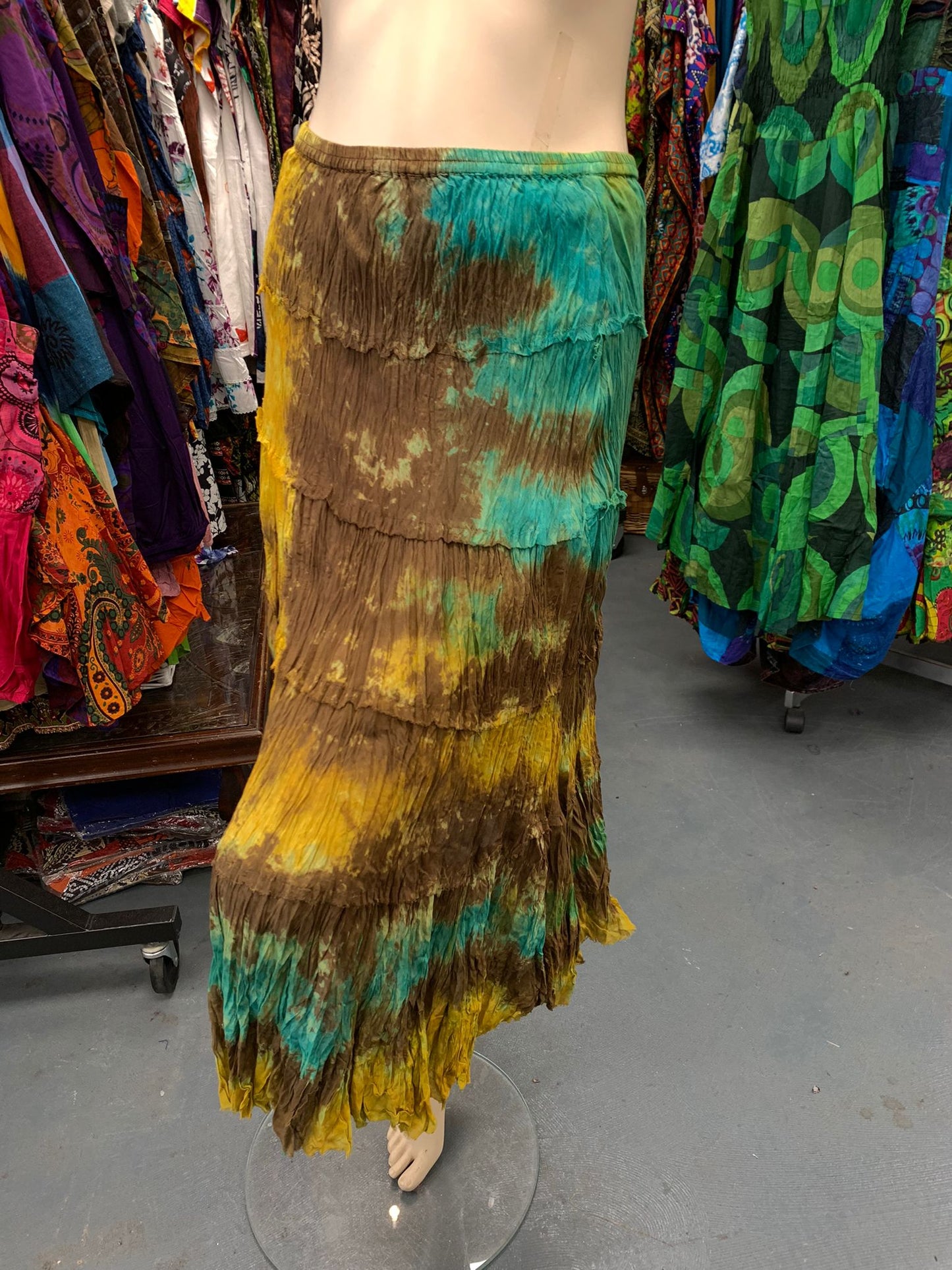 BOHEMIAN STYLE HANDCRAFTED COTTON MAXI SKIRTS #84007