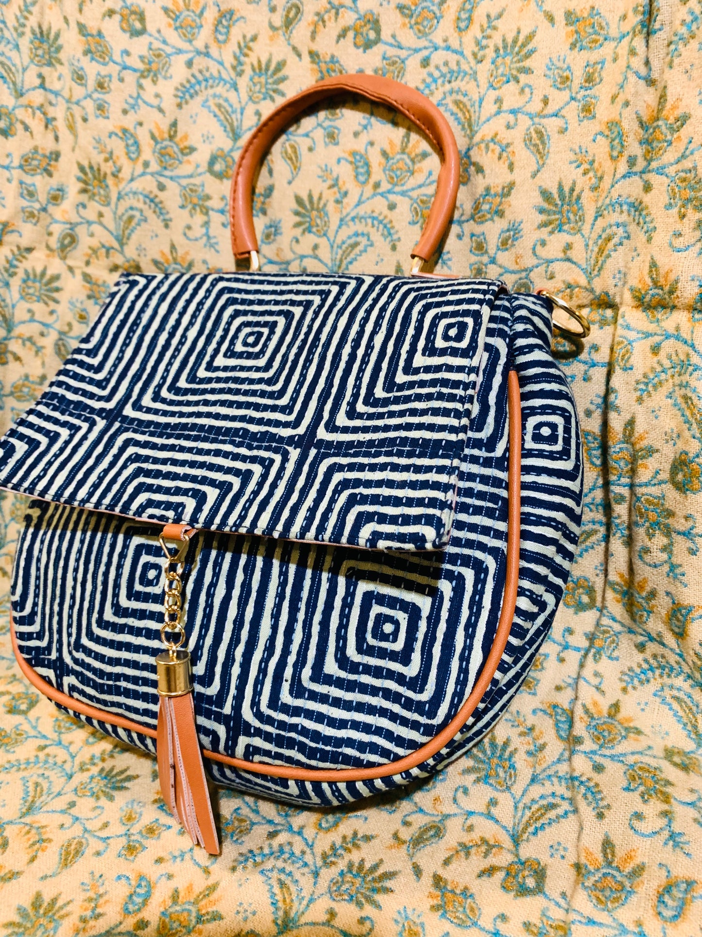 BOHEMIAN STYLE HANDCRAFTED HANDBAG # 3357