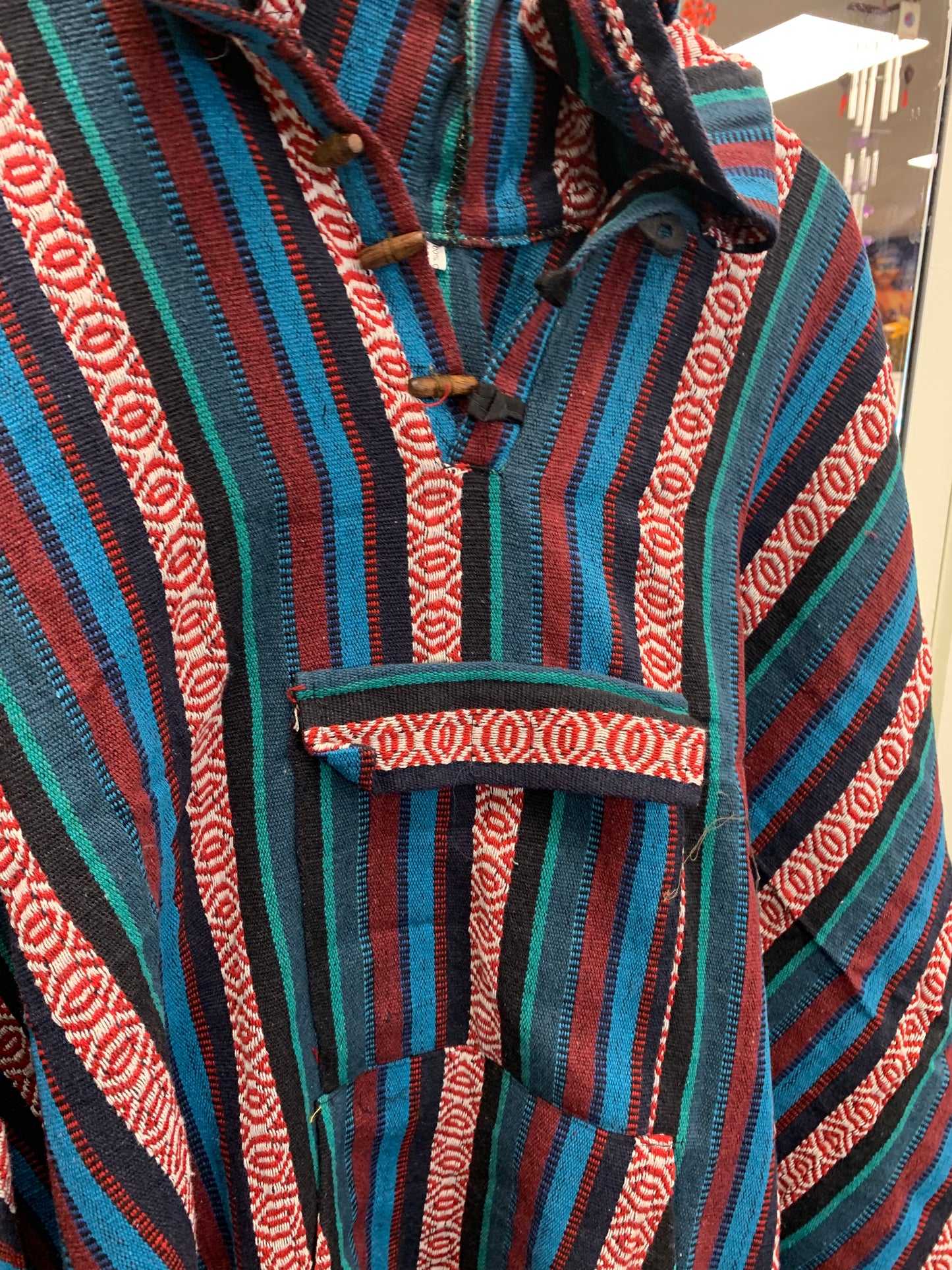 Boho handcrafted Hoodie UNISEX Gheri/ Dari poncho #665526