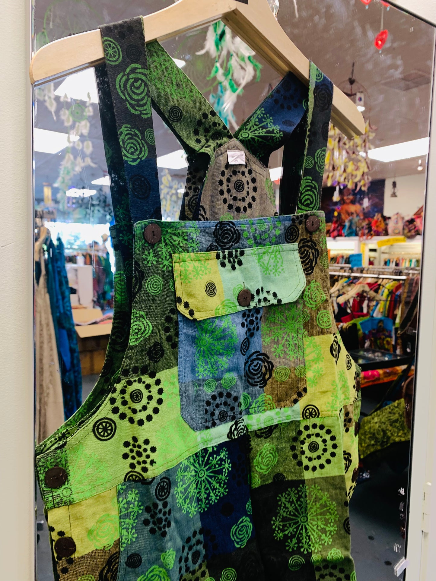 Bohemian style handcrafted Overall Shorts #4300