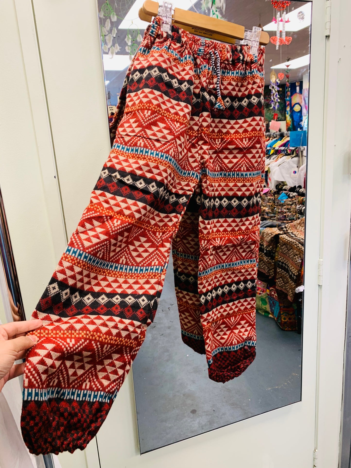 HANDCRAFTED HIPPIE WOOLLEN PANTS# 1117722