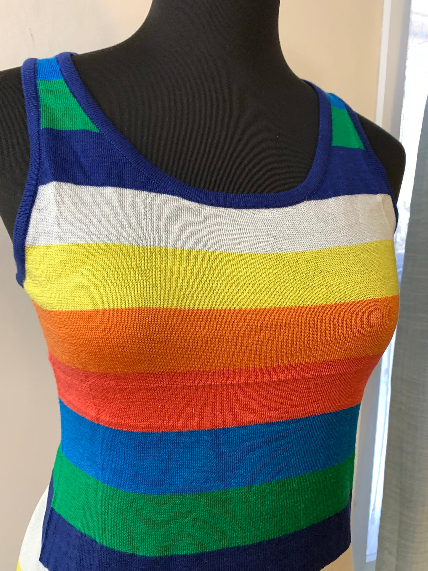 Bohemian style handcrafted Happy tank Top #0499