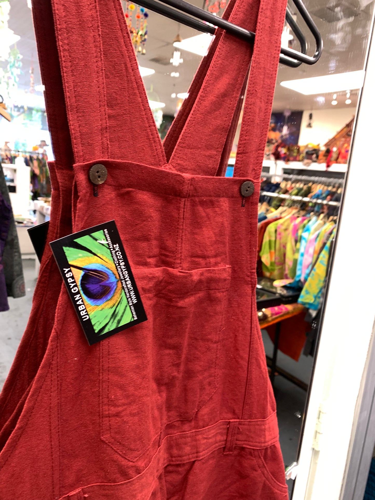 Bohemian style handcrafted Overall Shorts #436