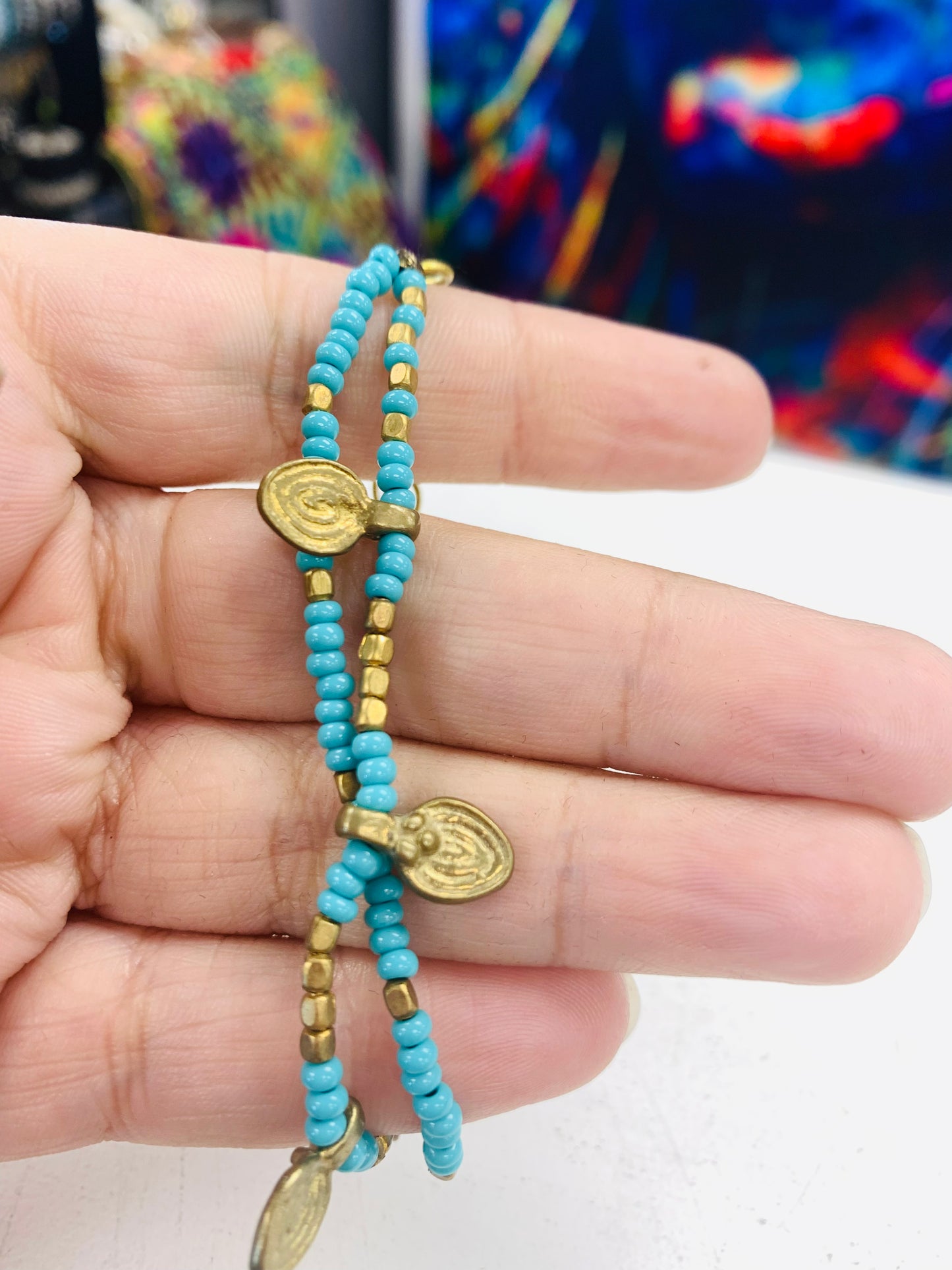 BOHEMIAN STYLE HANDCRAFTED BEADS BRACELET # 5079