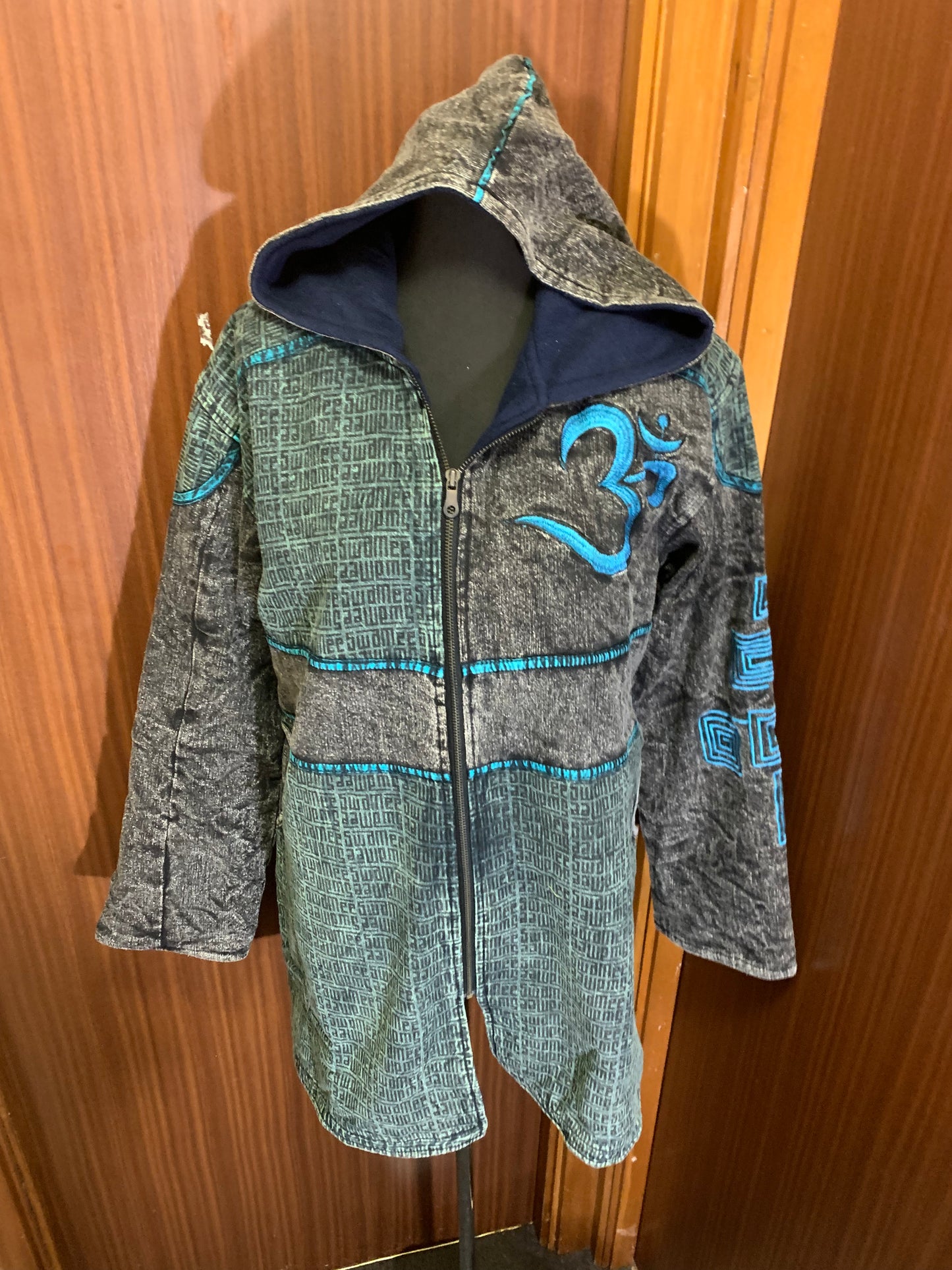 Bohemian style handcrafted UNISEX  Warm OM Jackets #009957