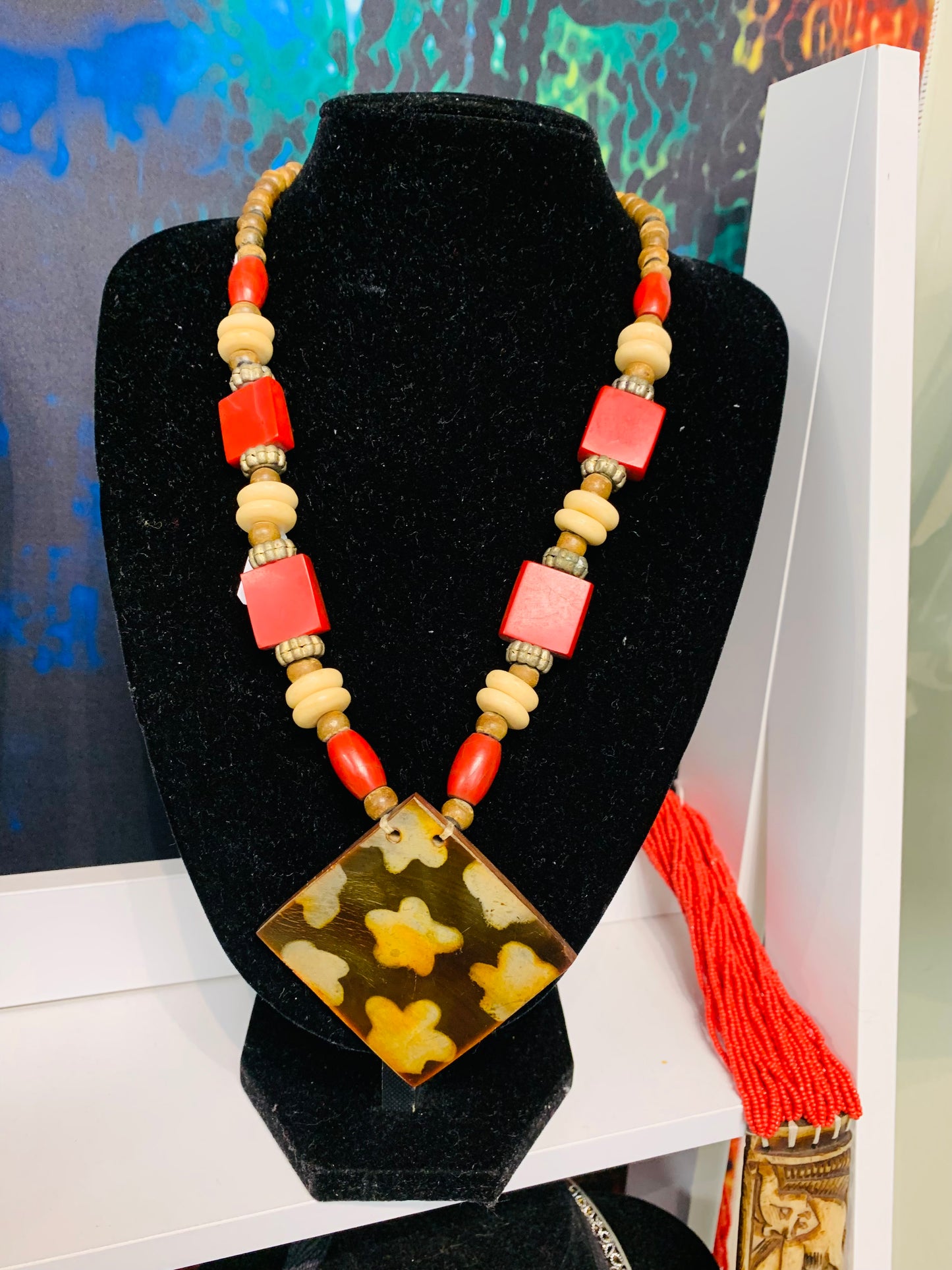 BOHEMIAN STYLE HANDCRAFTED NECKLACE # 2256