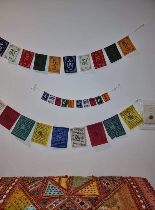 Bohemian style handcrafted Prayer Flags # 771