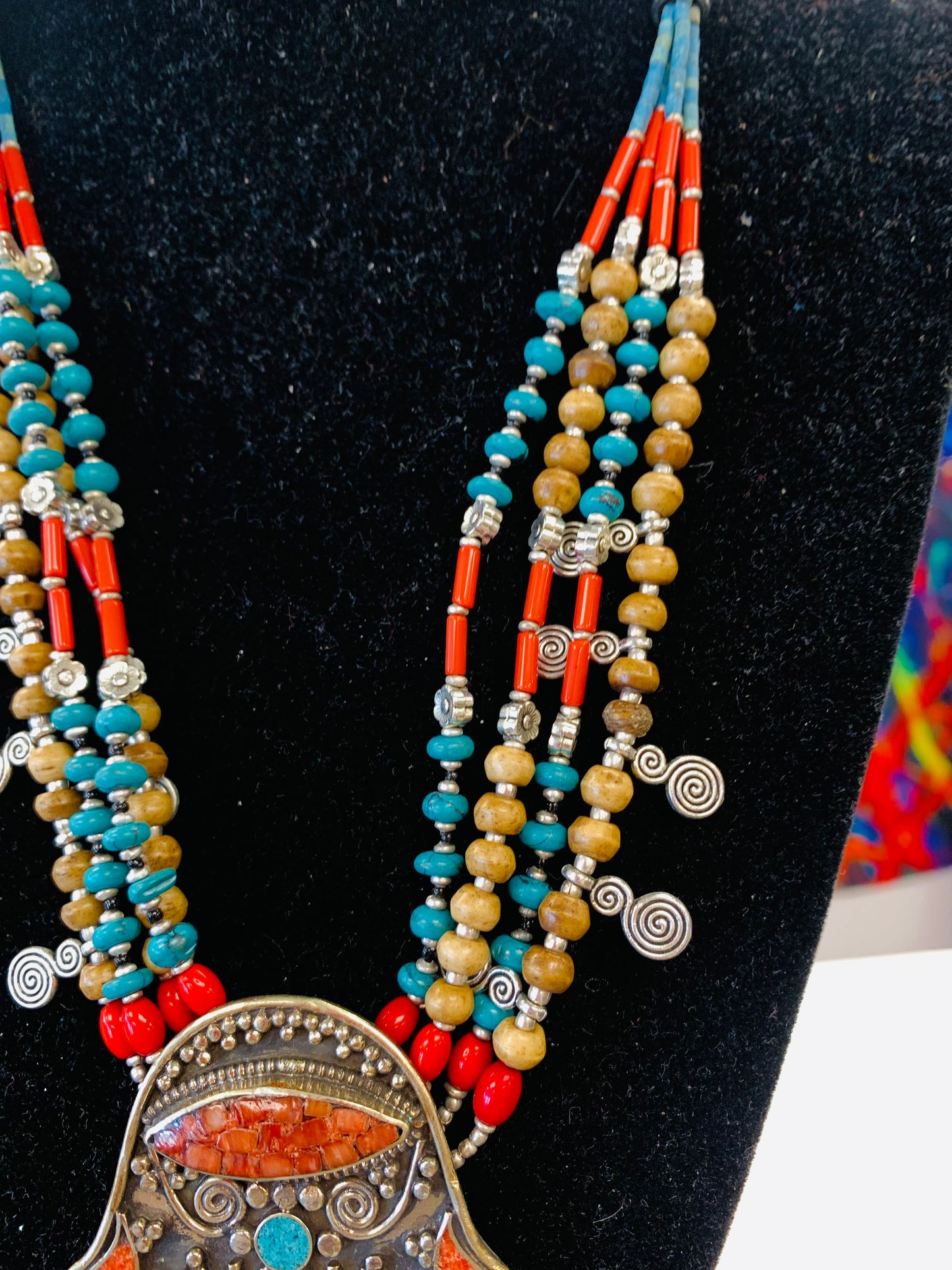 BOHEMIAN STYLE HANDCRAFTED TIBETAN NECKLACE #17