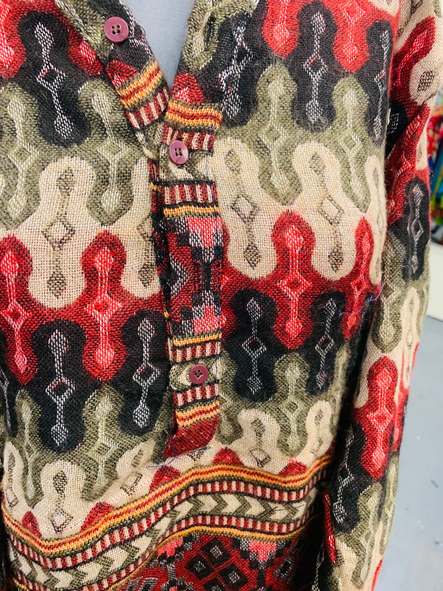 Handcrafted warm Kurta / Shirt # 75981