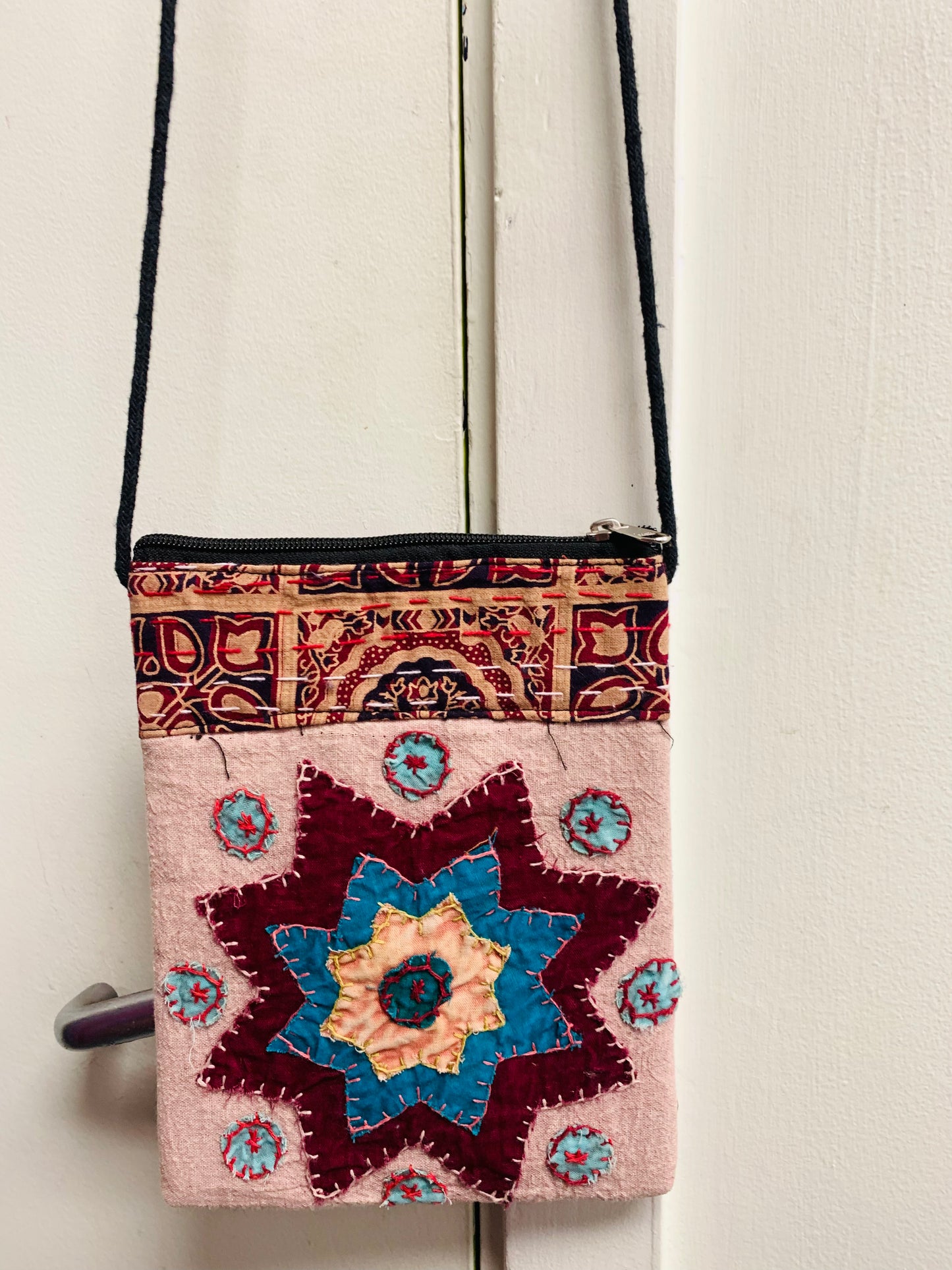 BOHEMIAN STYLE HANDCRAFTED PATCHWORK CROSS BODY BAG #1971