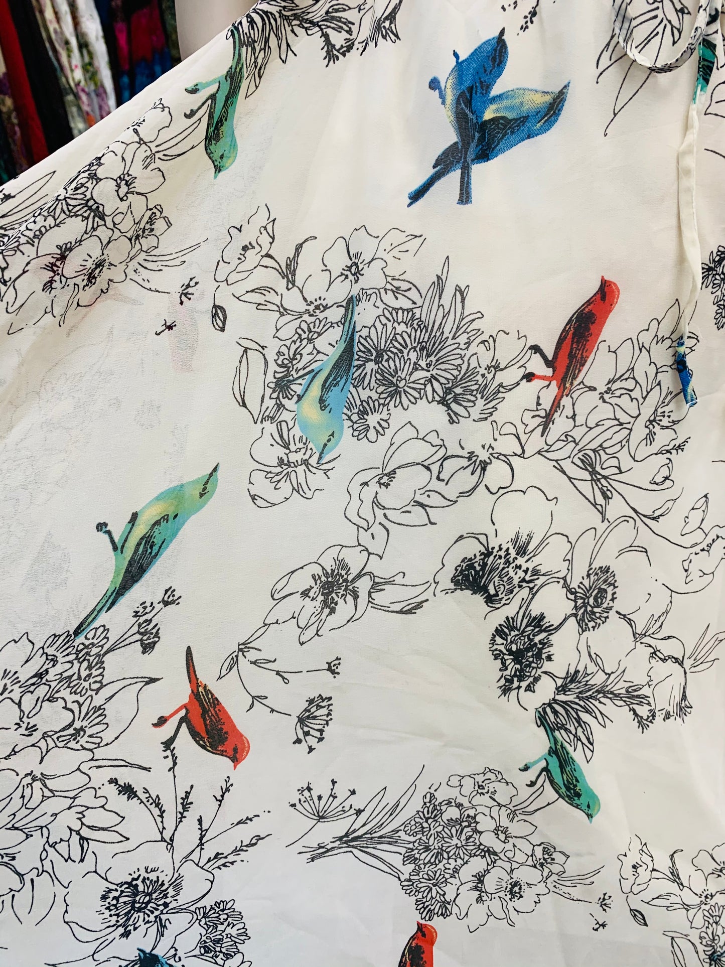 Bohemian style handcrafted Bird dress #0055