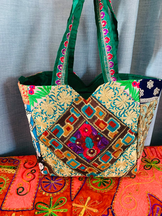 BOHEMIAN STYLE HANDCRAFTED ETHNIC TOTE BAGS #2326