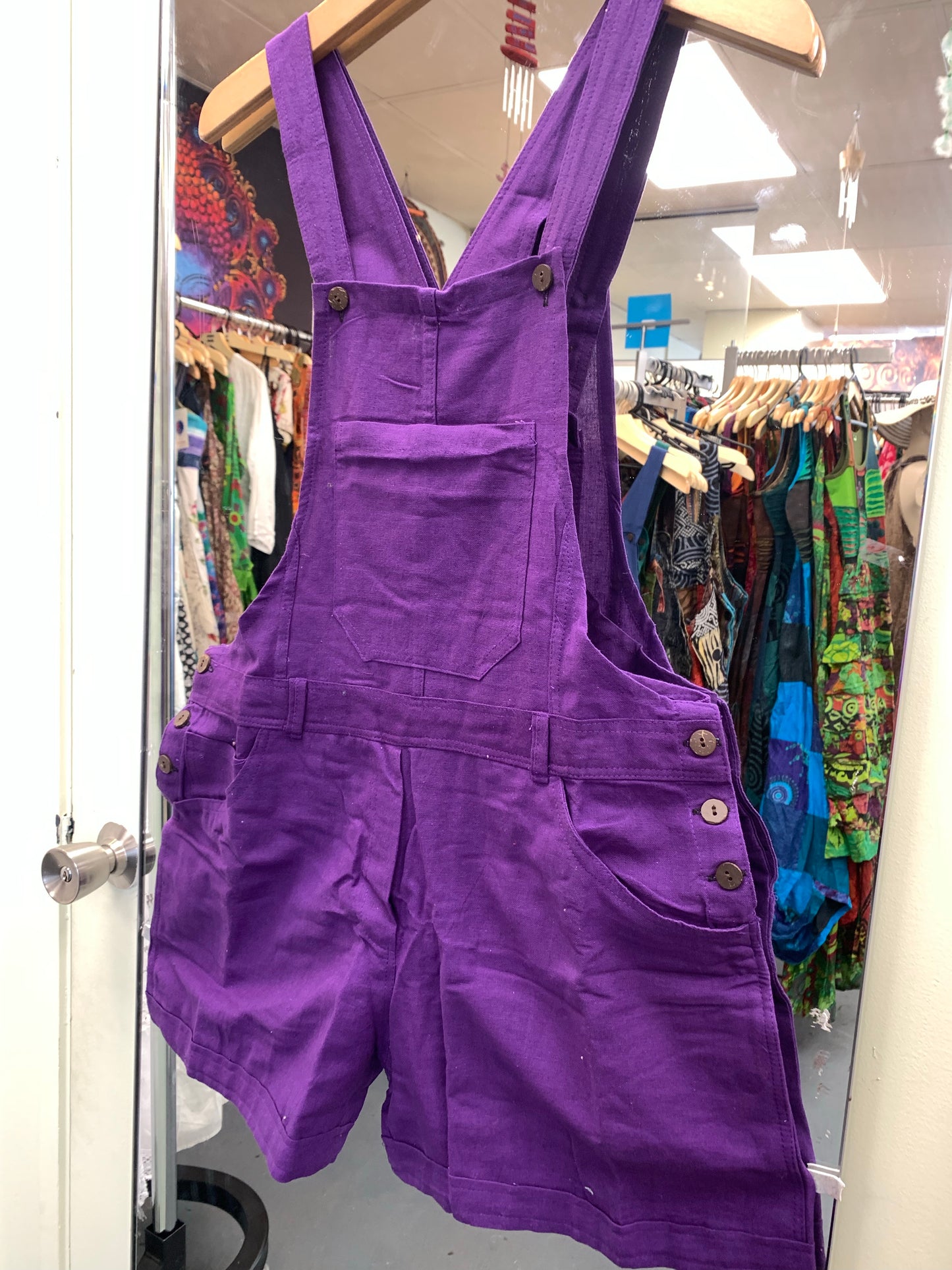 Bohemian style handcrafted Overall Shorts #436