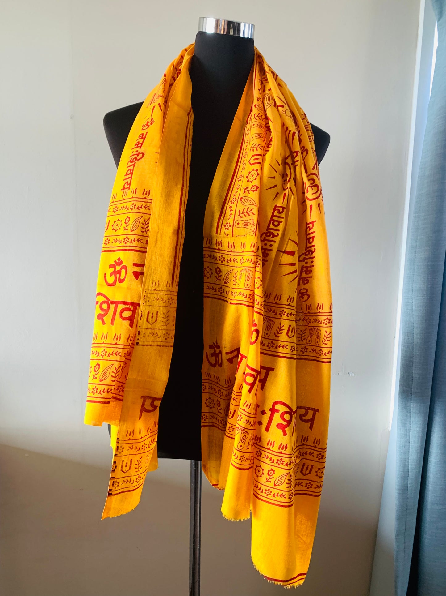 Bohemian style handcrafted Genuine Cotton Om scarves # 722