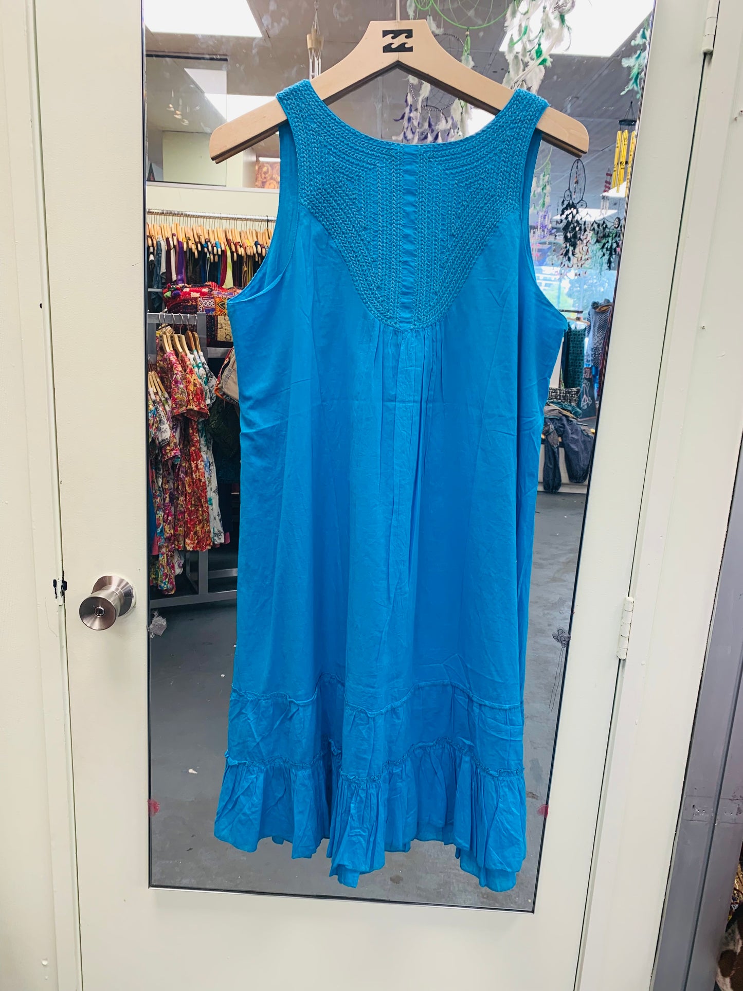Bohemian style handcrafted cotton summer dress # 1110