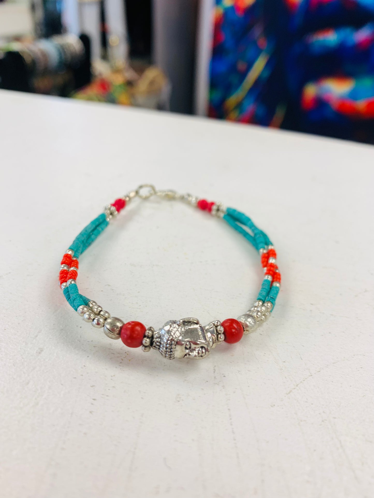 BOHEMIAN STYLE HANDCRAFTED TIBETAN BRACELETS # 77824