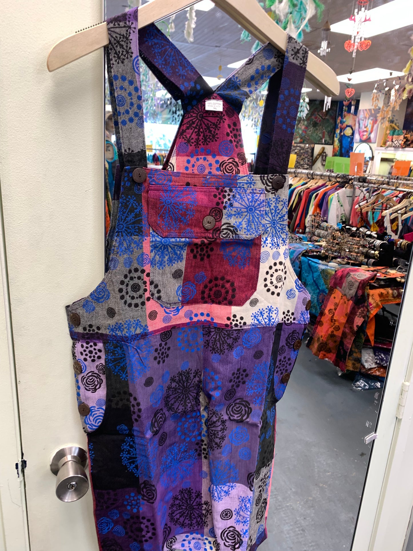 Bohemian style handcrafted Overall Shorts #43001