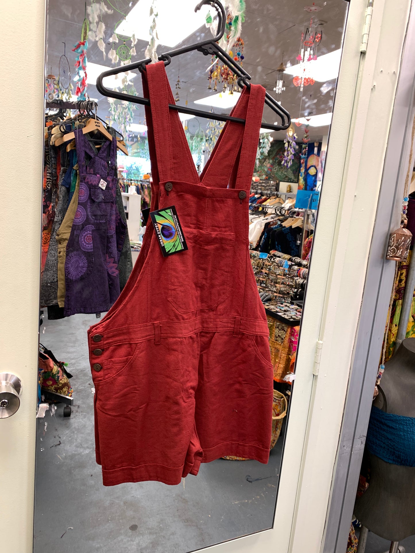 Bohemian style handcrafted Overall Shorts #436