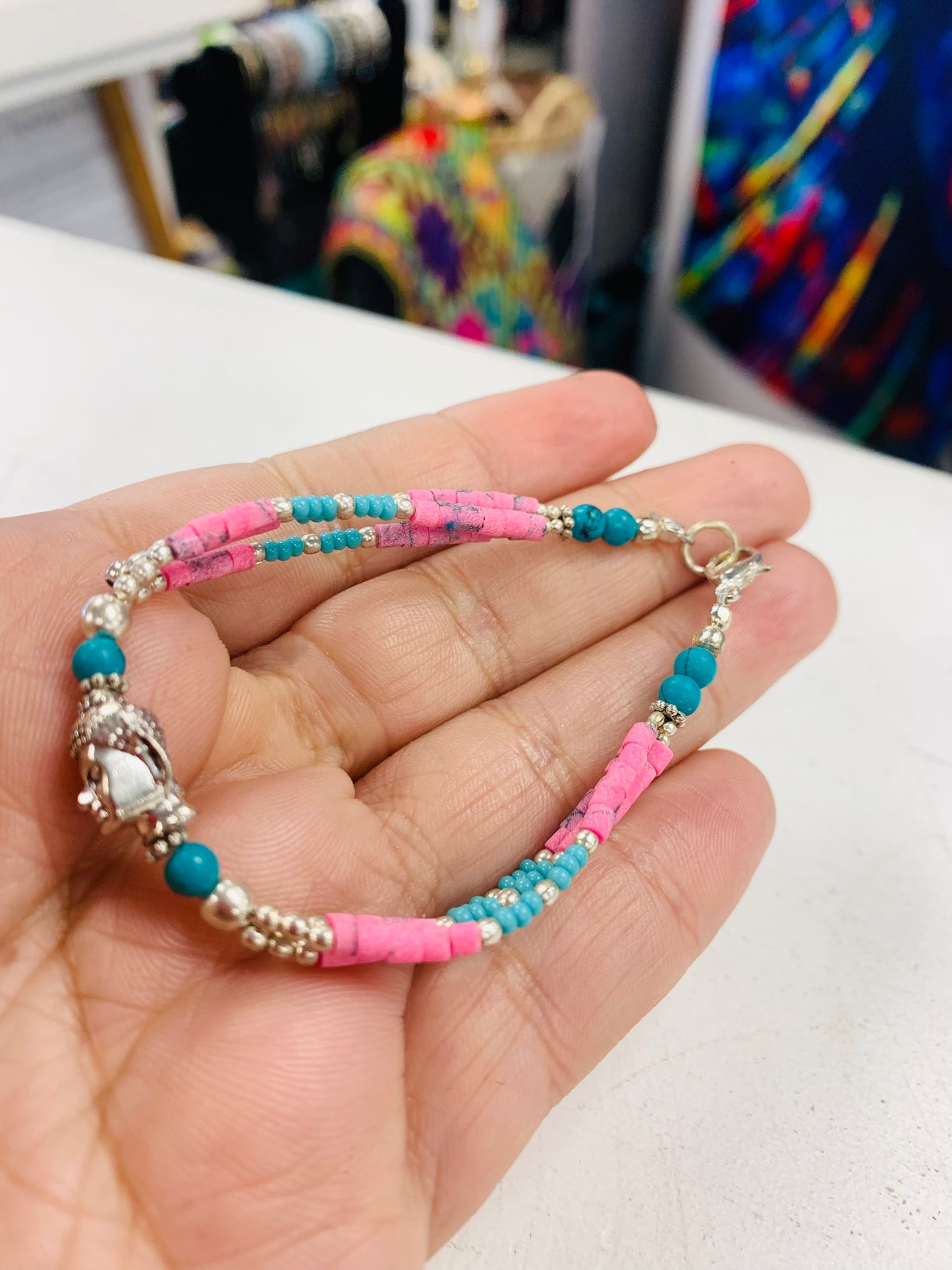 BOHEMIAN STYLE HANDCRAFTED TIBETAN BRACELETS # 77824