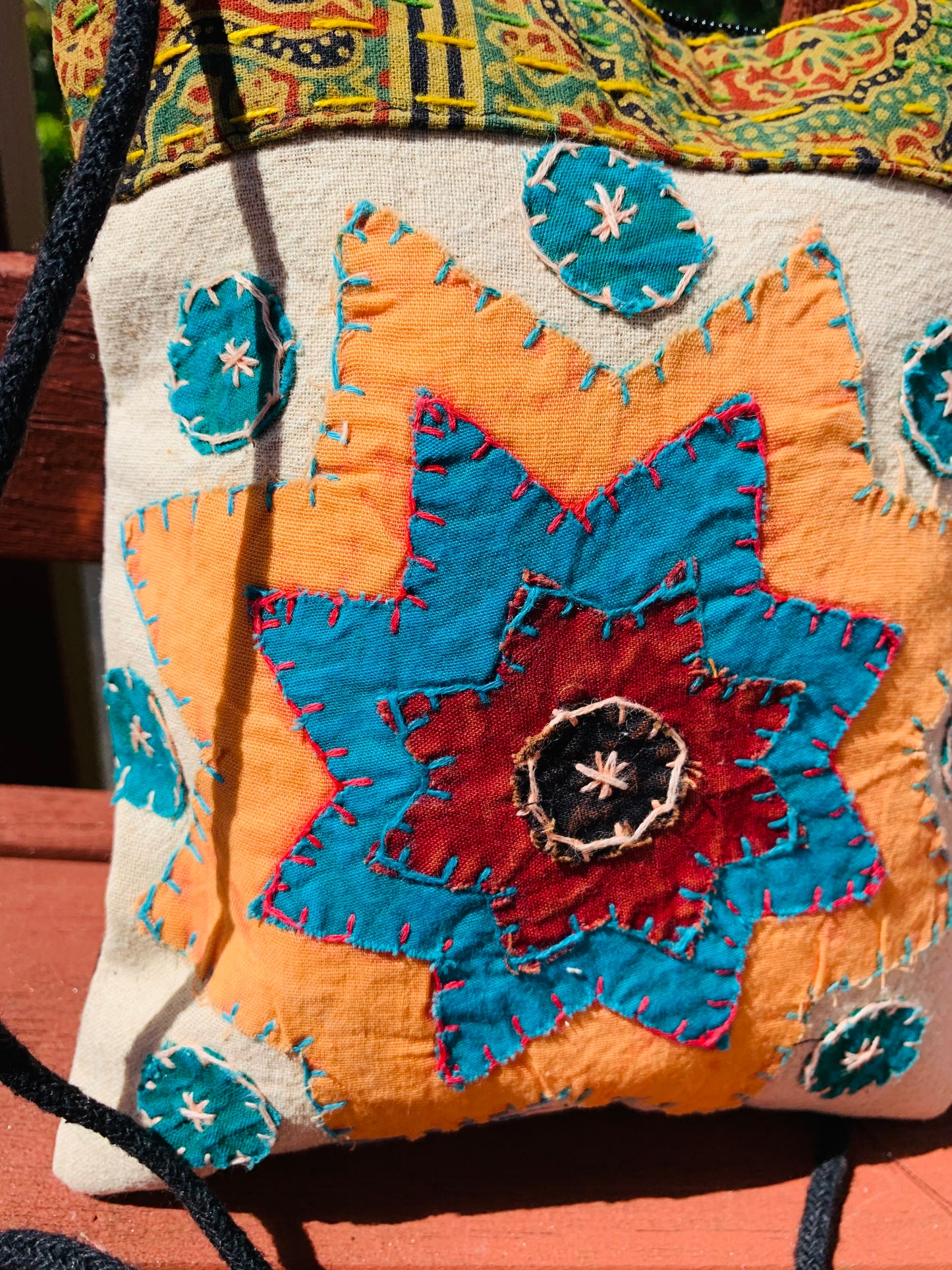 BOHEMIAN STYLE HANDCRAFTED PATCHWORK CROSS BODY BAG #1971