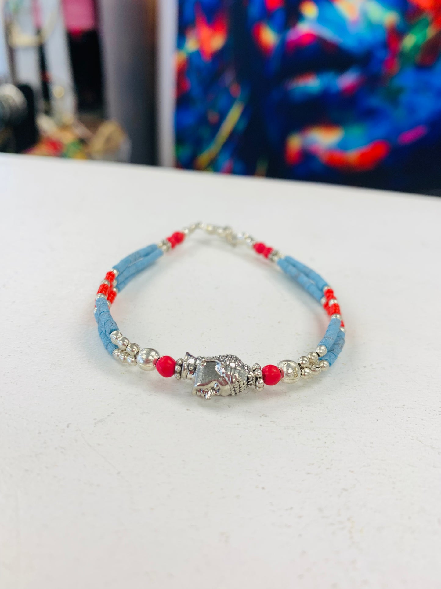 BOHEMIAN STYLE HANDCRAFTED TIBETAN BRACELETS # 77824