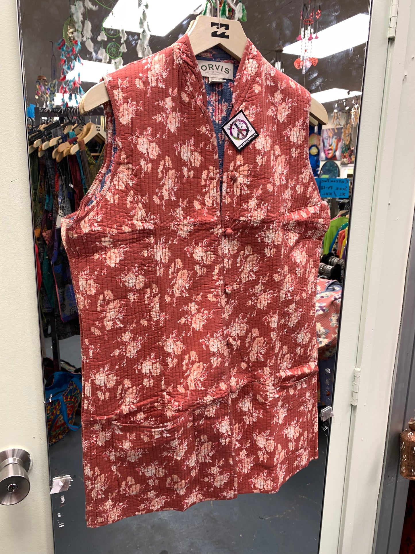 Handcrafted Reversible Waist length Quilting Kantha Vest # 4455669