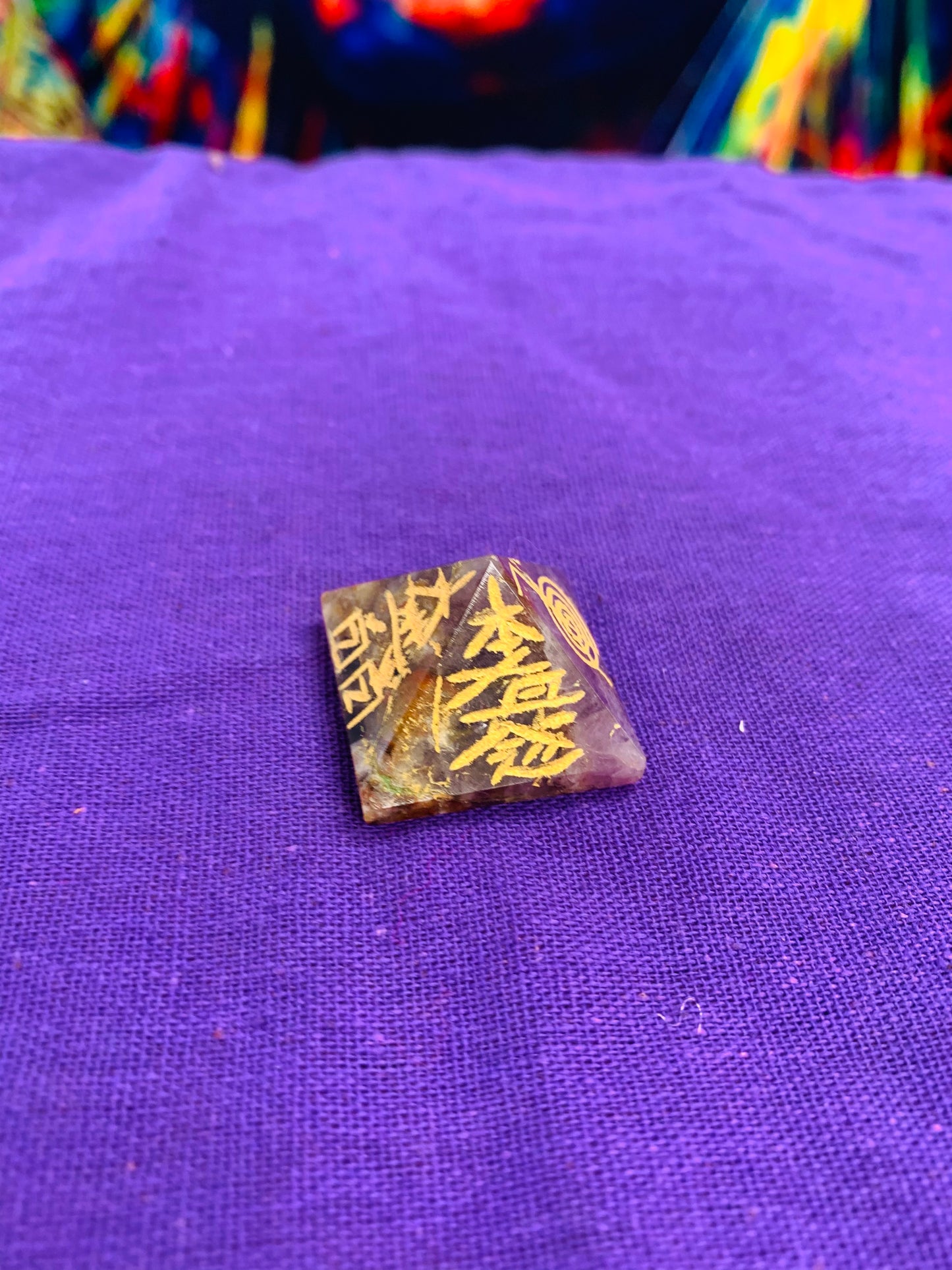 BOHO NATURAL STONE PYRAMID # 12212