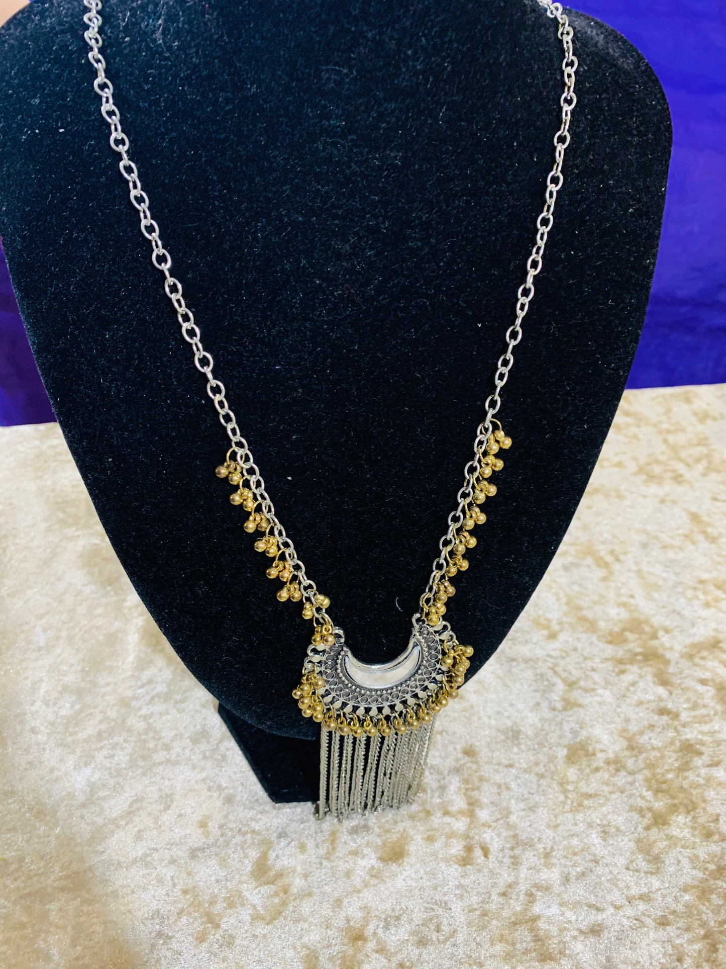 BOHEMIAN STYLE HANDCRAFTED MIRROR NECKLACE #11910