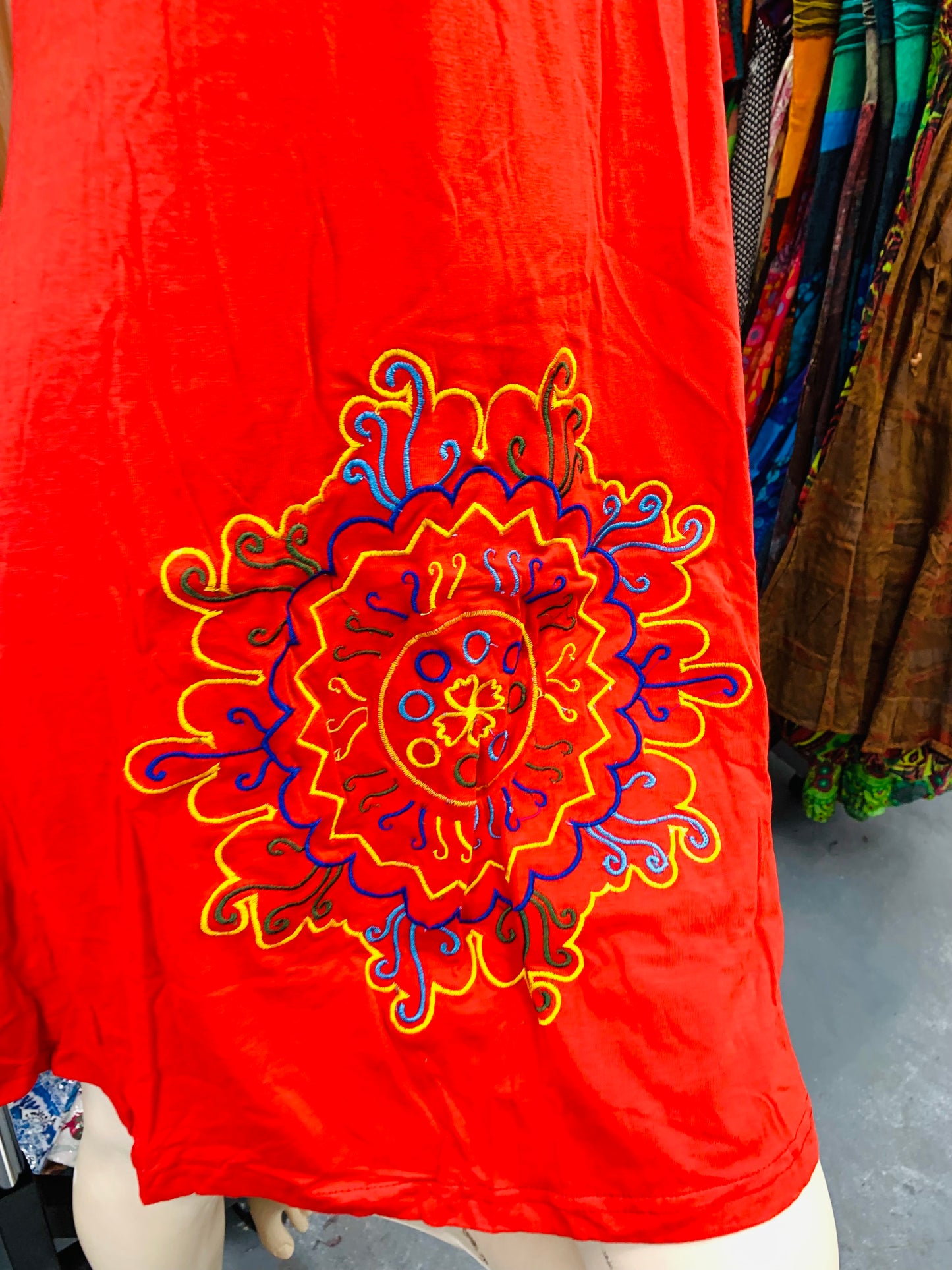 Bohemian style handcrafted Mandala dress #400