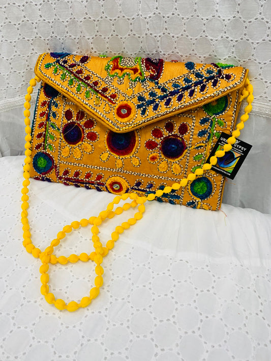 Bohemian style handcrafted Suzani Clutch #1966