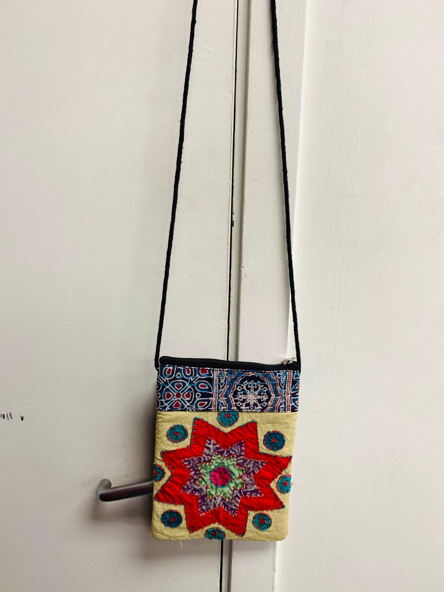 BOHEMIAN STYLE HANDCRAFTED PATCHWORK CROSS BODY BAG #1971