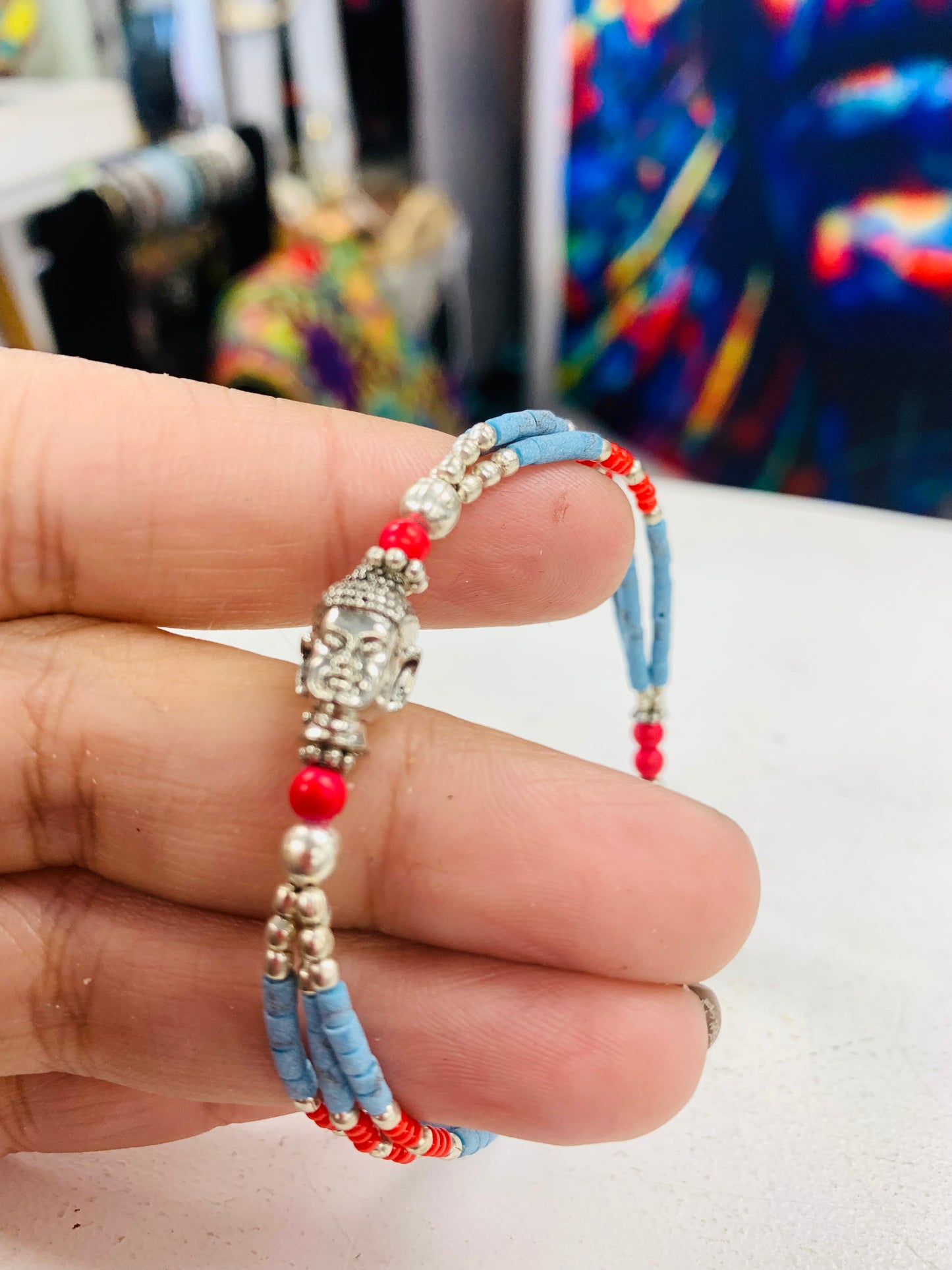 BOHEMIAN STYLE HANDCRAFTED TIBETAN BRACELETS # 77824