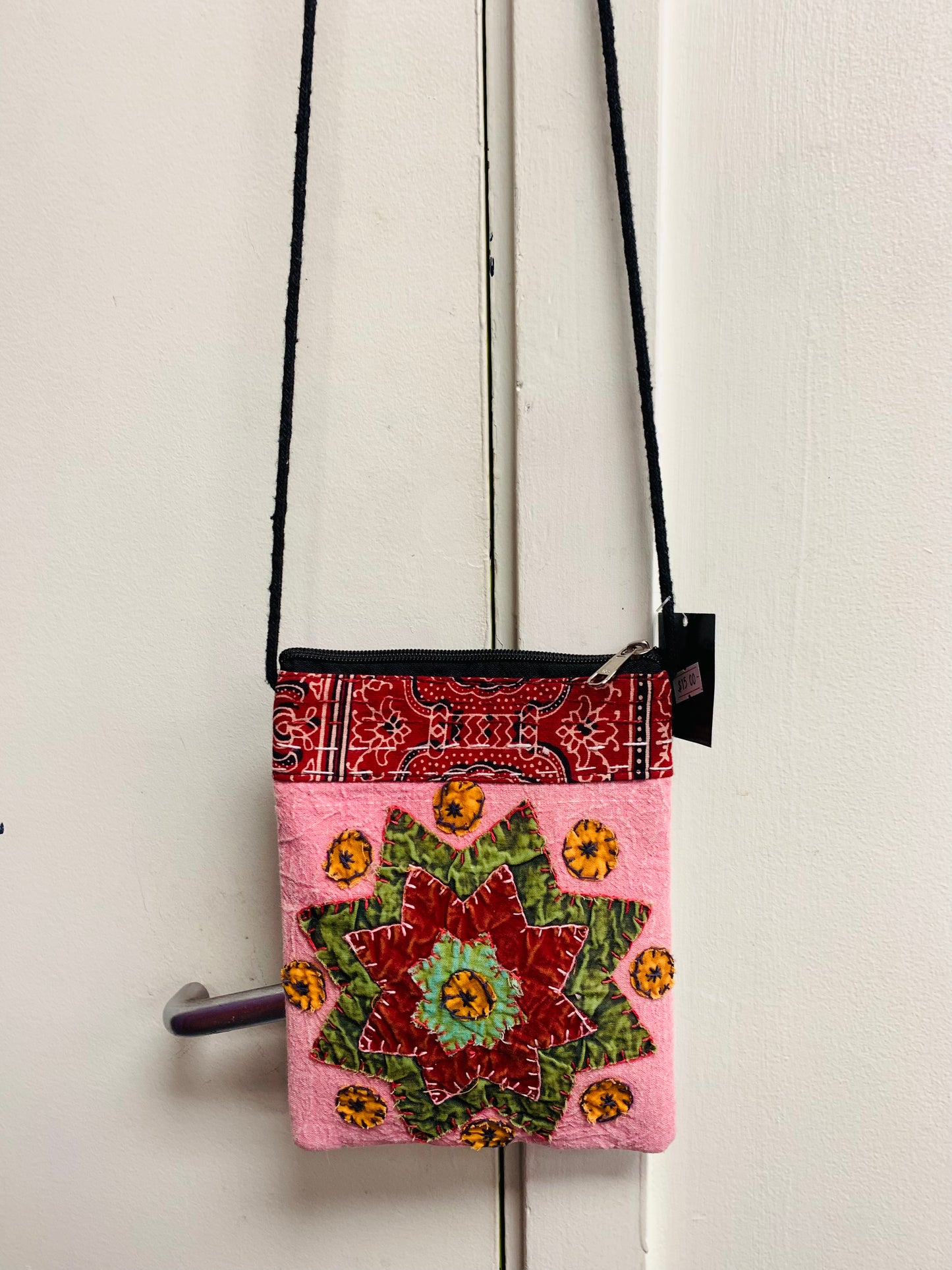 BOHEMIAN STYLE HANDCRAFTED PATCHWORK CROSS BODY BAG #1971