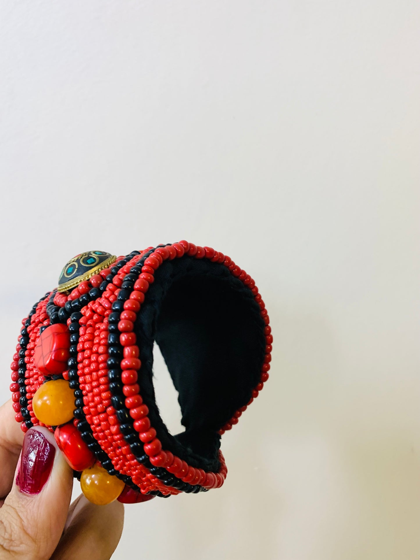 BOHEMIAN STYLE HANDCRAFTED HAND CUFF BANGLE# 8461