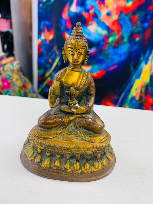 SOLID BRASS STATUE BUDDHA #5