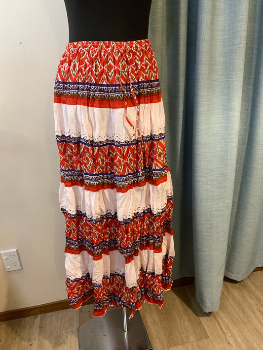 BOHEMIAN STYLE HANDCRAFTED COTTON SKIRTS #19755